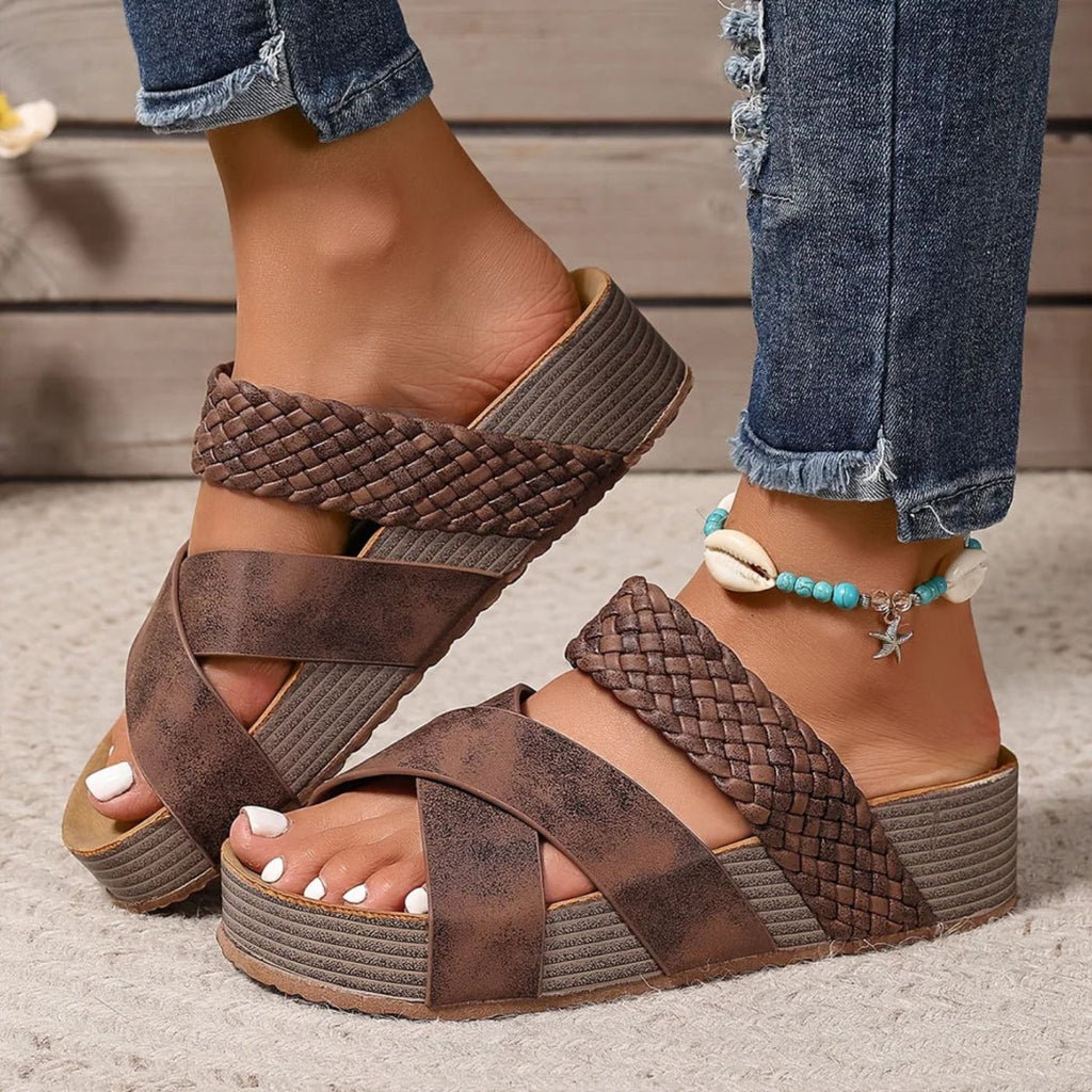 Abigail™ – Orthopedic Leather Strap Sandals
